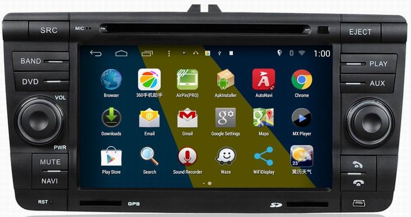 ouchuangbo car radio stereo multimedia s160 for Skoda Octavia 2007-2009 with gps navi 3g wifi ndroid 4.4 system
