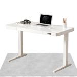 Electric Height Adjustable Desk Metal Iron Modern Design Wireless Charger Glass