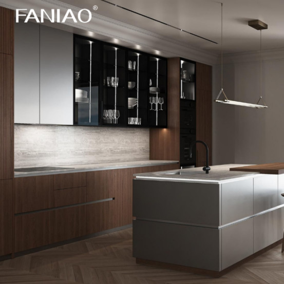Contemporary Kitchen Cabinets For Supplier Modular Pantry Customization Modern Wood Melamine Kitchen Cabinet