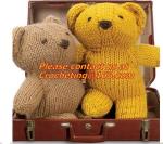 Custom kitted toys, knitting girl, 100% cotton yarn custom toys， Cheap custom