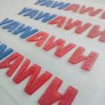 Matte Surface Silicone Heat Transfer Logo Flat Screen Printing Logo Customized