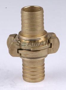 Wholesale Firemans Hose Nozzle Nakajima 1.5&quot; / 2&quot; / 2.5&quot; Brass Fire Hose Coupling Connector from china suppliers