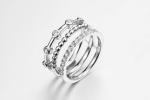 3.5mm 925 Cz Engagement Ring 4.15g Halo Cubic Zirconia