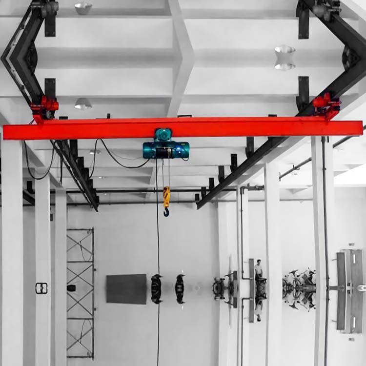 Remote Control Single Beam Suspension Or Hanging EOT Crane