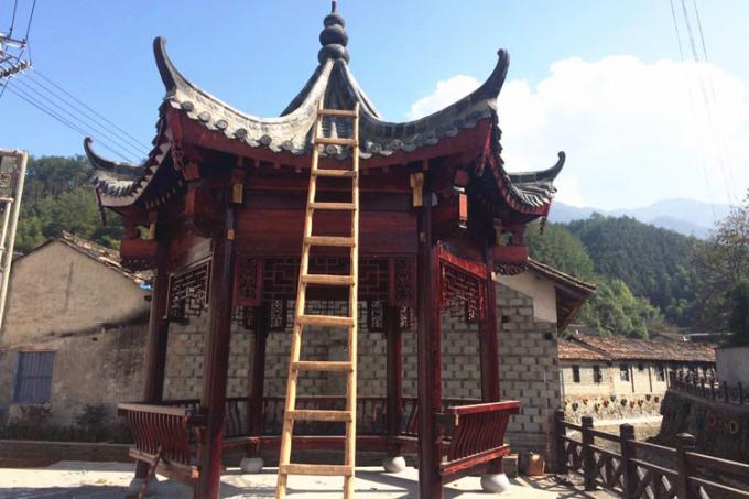 Chinese Temple Material grey shingle roof tiles unglazed 4