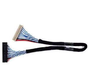 Wholesale 100% Test 1.25mm 2.0mm Pitch 20 30 40 Pin Connector LVDS Shielded Wire LCD Display Cable Assembly from china suppliers