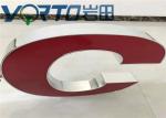 Advertisement Aluminum Channel Letters Colorful Brushed Surface Weather