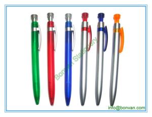 Wholesale silver painted plastic ball point pen, in click action from china suppliers