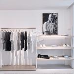 OEM Clothing Shop Display Furniture 16mm MDF Modern Style