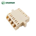 Welded Asymmetric Structure LC Quad Fiber Optic Adaptor