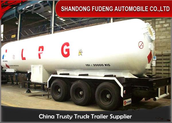 Quality Gas Ammonia Liquid LPG Tank Trailer Volume 49.1 Cubic Meter Steel Material for sale