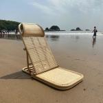 Wholesale Oem Outdoor Picnic Folding Adjustable Camping Lounger Boho Low Rattan