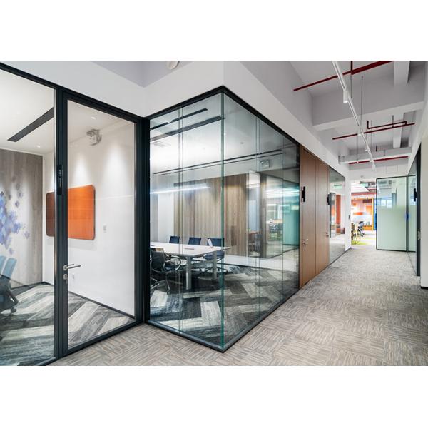 Easy Installation Curved Glass Partition Wall Good Package Hot Sale Single Glass Frameless