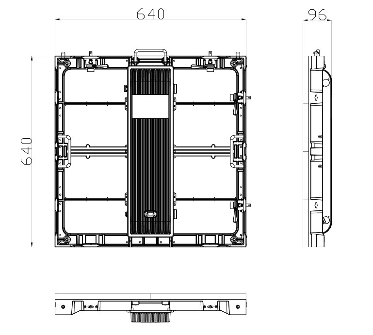 Outdoor HD Rental Led Screen Pixel Pitch 6.66mm With 140 Degree Viewing Angle