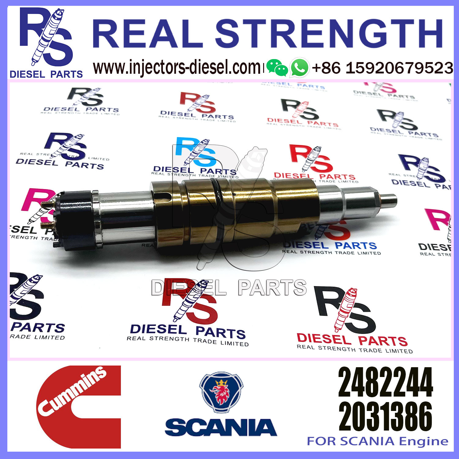 Diesel Fuel Injector DC09 DC13 for 2482244 1948565 2029622 2086663 2057401 2031836 2488244