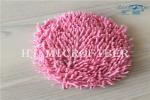 Pink Color Microfiber Small Chenille Round Shaped Car Cleanng Accessories Car