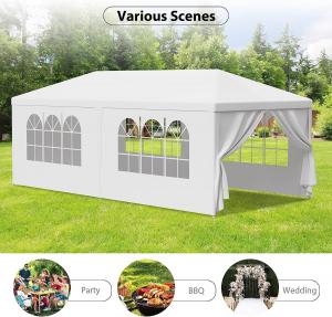 China Outdoor Wedding Party Tent Camping Shelter Gazebo Canopy Removable Sidewalls Easy Set Gazebo BBQ Pavilion Canopy on sale