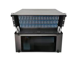 Wholesale 4U 144 288 Port MTP MPO LC SC FC ST Fiber Optic Patch Panel from china suppliers