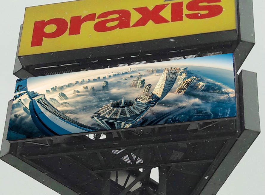 front service led screen p8