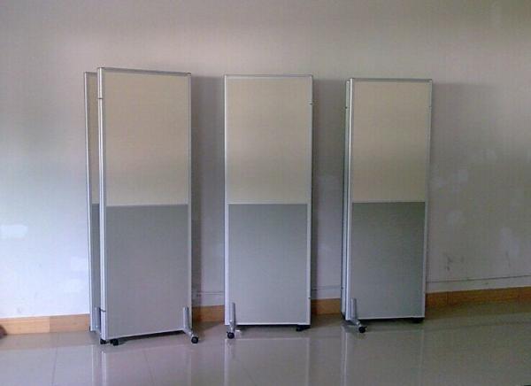 EBUNGE Sliding Folding Partitions Movable Walls Without Track Melamine Finish