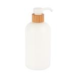 Natural Bamboo Long Nozzle Lotion Pump 200ml 250ml 300ml 500ml Round Shoulder