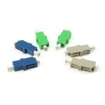 Beige LC Fiber Connector Adapter Multi Mode For Telecommunications