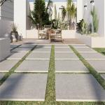 Full Body Heat Resistant 2CM Thickness Natural Stone Tiles Outdoor Floor