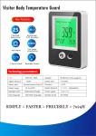 Voice Alarm Automatic Body Temperature Measure AI Doorbell