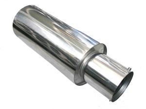 Wholesale Reducing Noise 4 Inch Stainless Muffler Mirror Polished Auto Exhaust Silencer from china suppliers
