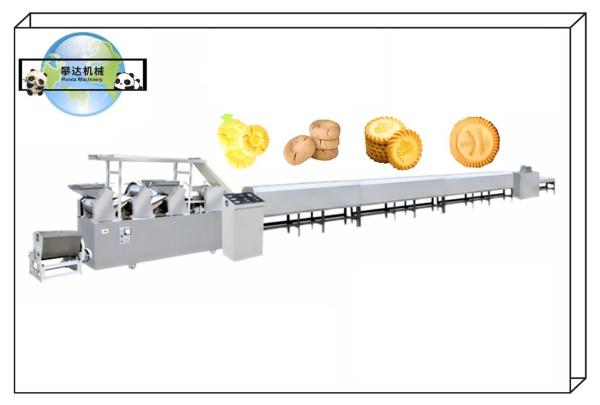 Small Capacity Automatic Biscuit Production Line 300Kg/H Capacity Stainless