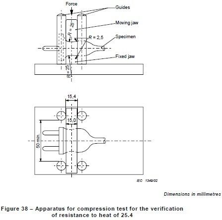 IEC60884-1 Clause 24.19 Figure 38 Heat Resistance Compression Testing Machine