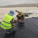 Textured Surface 0.75mm 1mm HDPE LDPE Geomembrane Pond Liner for Aquaculture