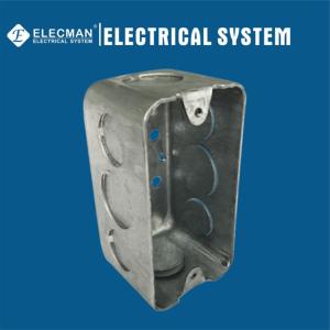 Wholesale Galvanized Steel Handy Metallic Outlet Boxes Metal Light Switch Box 4inch from china suppliers