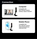 Plug And Play 5V USB 2.0 14mm Capsule Microphone For Laptop