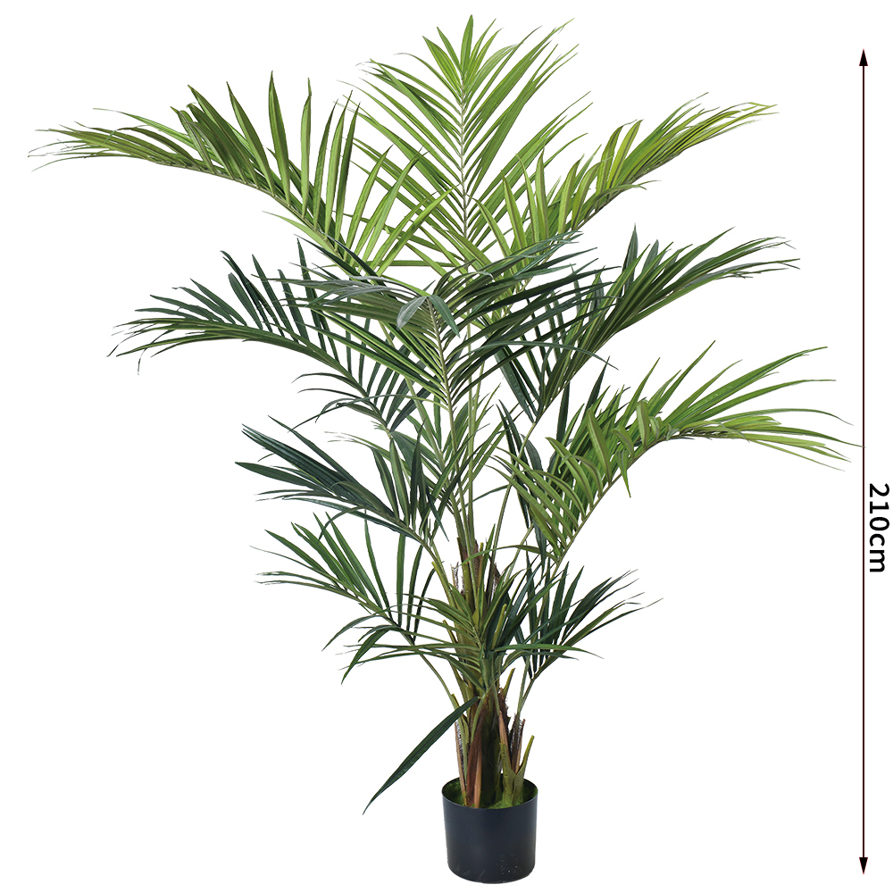 Lifelike Artificial Indoor Palm Trees Plants​ Areca Palm, Lifelike Floor Decor For Home & Office