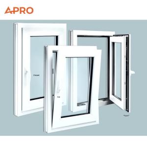 Wholesale Prefabricated black casement windows aluminium double glazing tilt and turn window from china suppliers