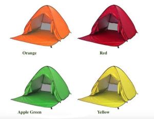 Wholesale Outdoor Camping Tents Automatic Pop Up Beach Tent Plus Size Silver Coated 190T Polyester 165*200*130cm Sunproof With UV 50 from china suppliers