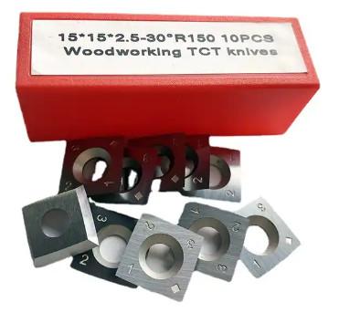 15x15x2.5mm Carbide Woodturning Cutters Lathe Turning Tools Indexable Carbide