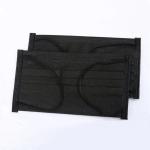 Non Wovenblack Earloop Face Mask Antibacterial Disposable Mask Anti Static