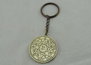 China Promotional Russia Personalized Key Chain With Soft Enamel and Antique Brass Plating on sale