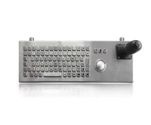 Wholesale Flat Desktop Stainless Steel Keyboard Compact Format IP68 Dynamic Vandal Proof from china suppliers