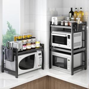 Wholesale Aluminum Alloy Oven Storage Rack , Two Tier Kitchen Microwave Rack from china suppliers