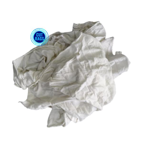 White Cotton Wiping Rags Cotton Hosiery Rags Clips 100% Cotton White Color