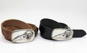 Wholesale Woodpecker Pattern Buckle Mens Casual Leather Belt 100 - 140cm Length from china suppliers