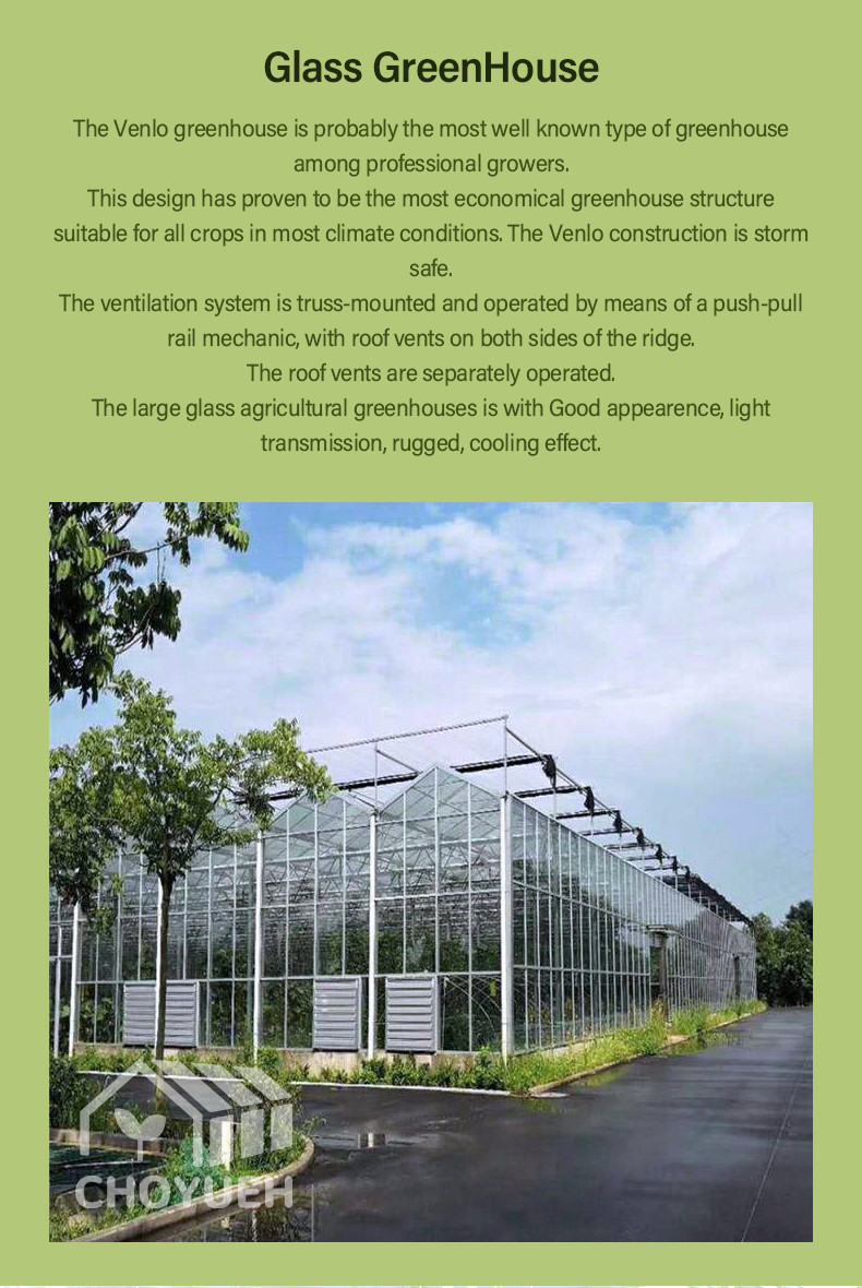 Solar Control Tempered Insulated Glass Greenhouse Hydroponics System With Accessories