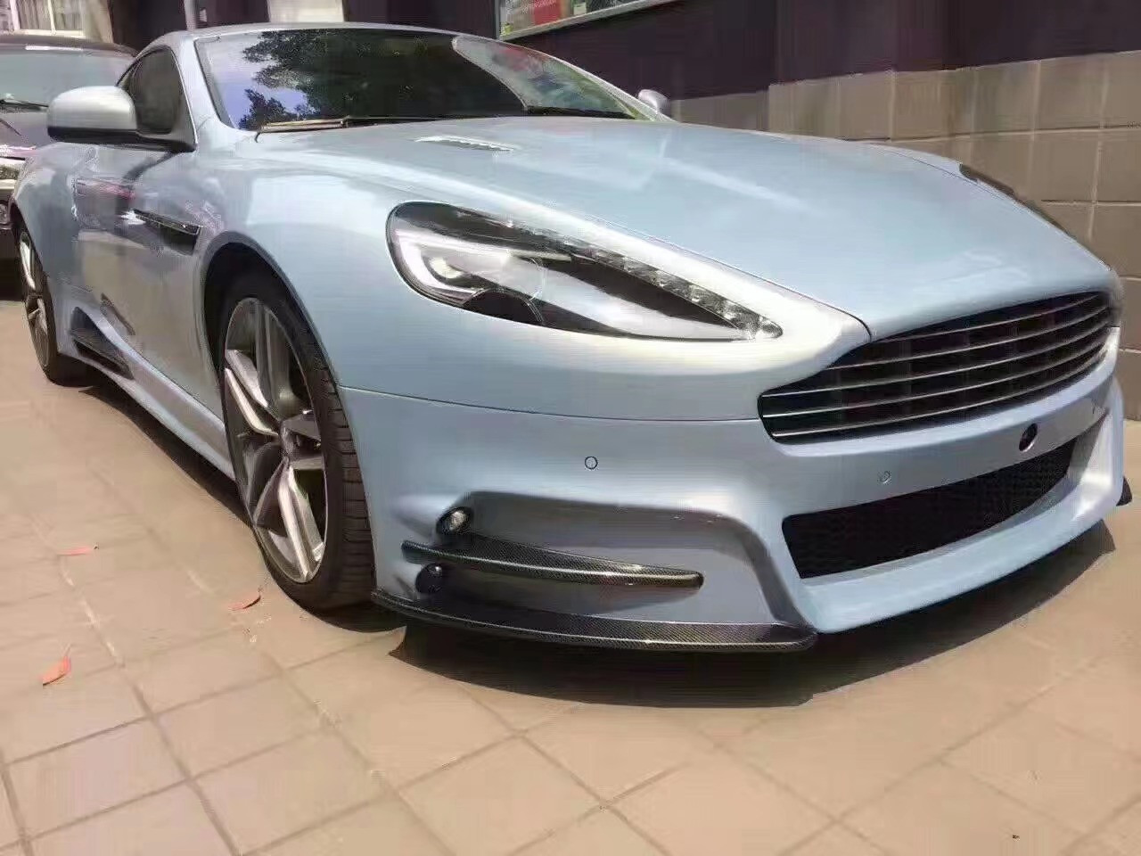 New Product for Aston Martin DB9 Body Kit DB9 Upgraded MSY Style Front and Rear Bumper Side Skirt Carbon Fiber Body Kit