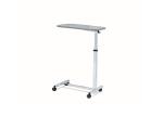 Mobile Adjustable Hospital Bedside Tray Table Four Swiveling Castors