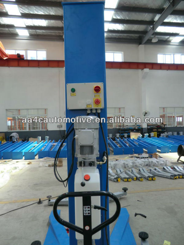 1 post Auto car lift 1.9M lifing height with CE .Single post car lift.