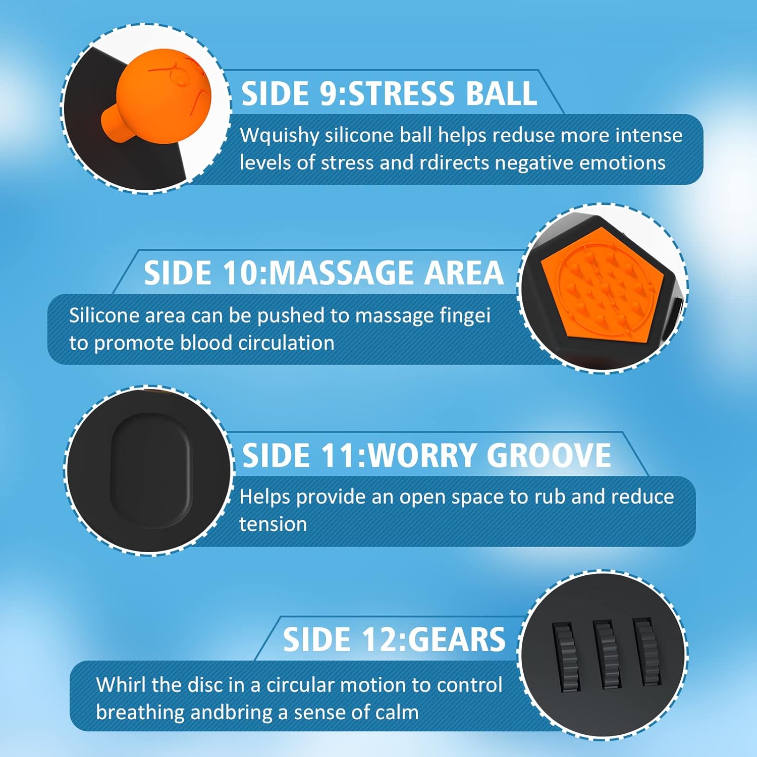 Other Classic Toys 12-Side Fidget Cube for Stress and Anxiety Relief