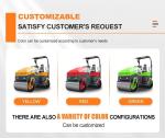 Manufacturing Plant Double Drum Diesel Engine Road Roller with HYDAC Hydraulic